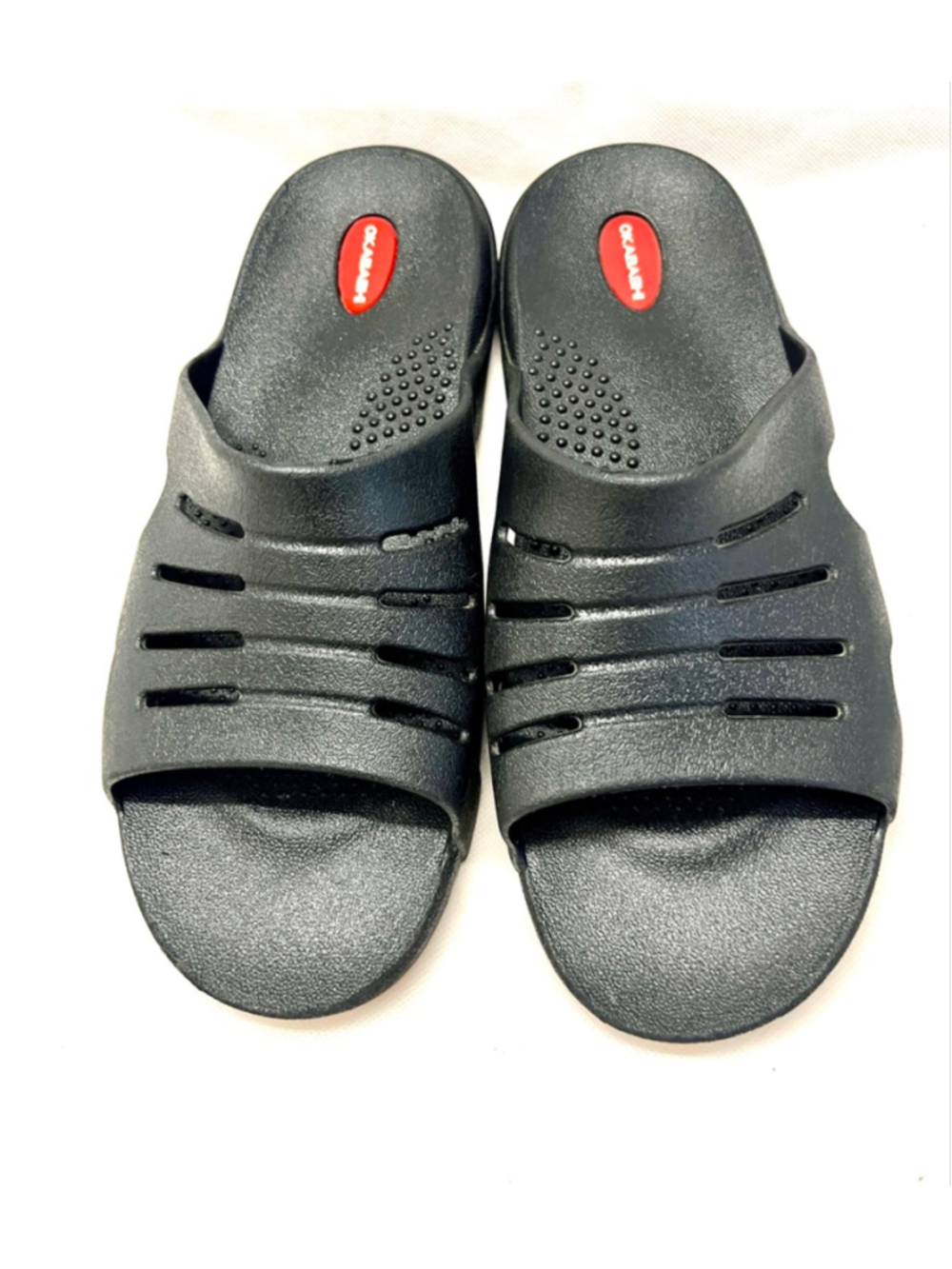 Okabashi Eurosport black slide sandals men size 2XL (size 13)